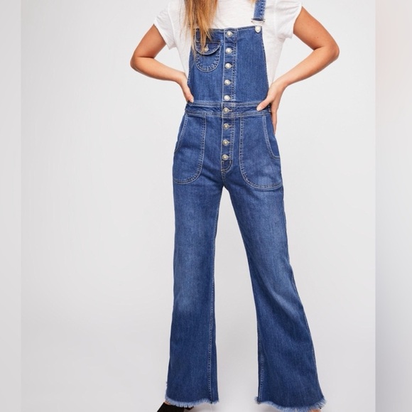 Free People Pants - Free People Alvin Flare Overalls